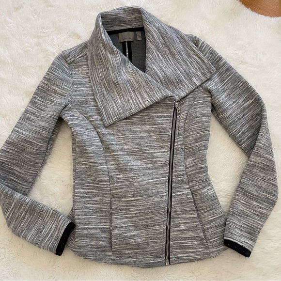 Athleta | City Limits Moto Athletic Jacket Heather Gray - Picture 6 of 13